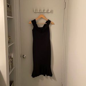 Boohoo off the shoulder cocktail dress